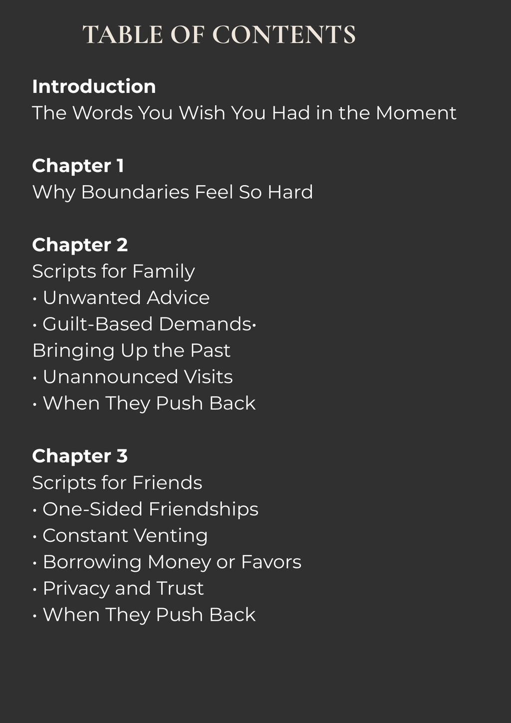 The Boundary Script Book — Find The Right Words
